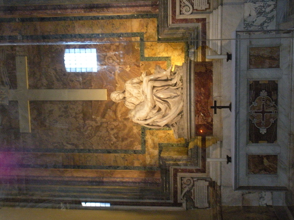 Pieta by Michelangelo in the St. Peter's Basilica (Vatican)